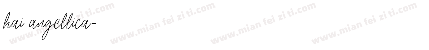 hai angellica字体转换